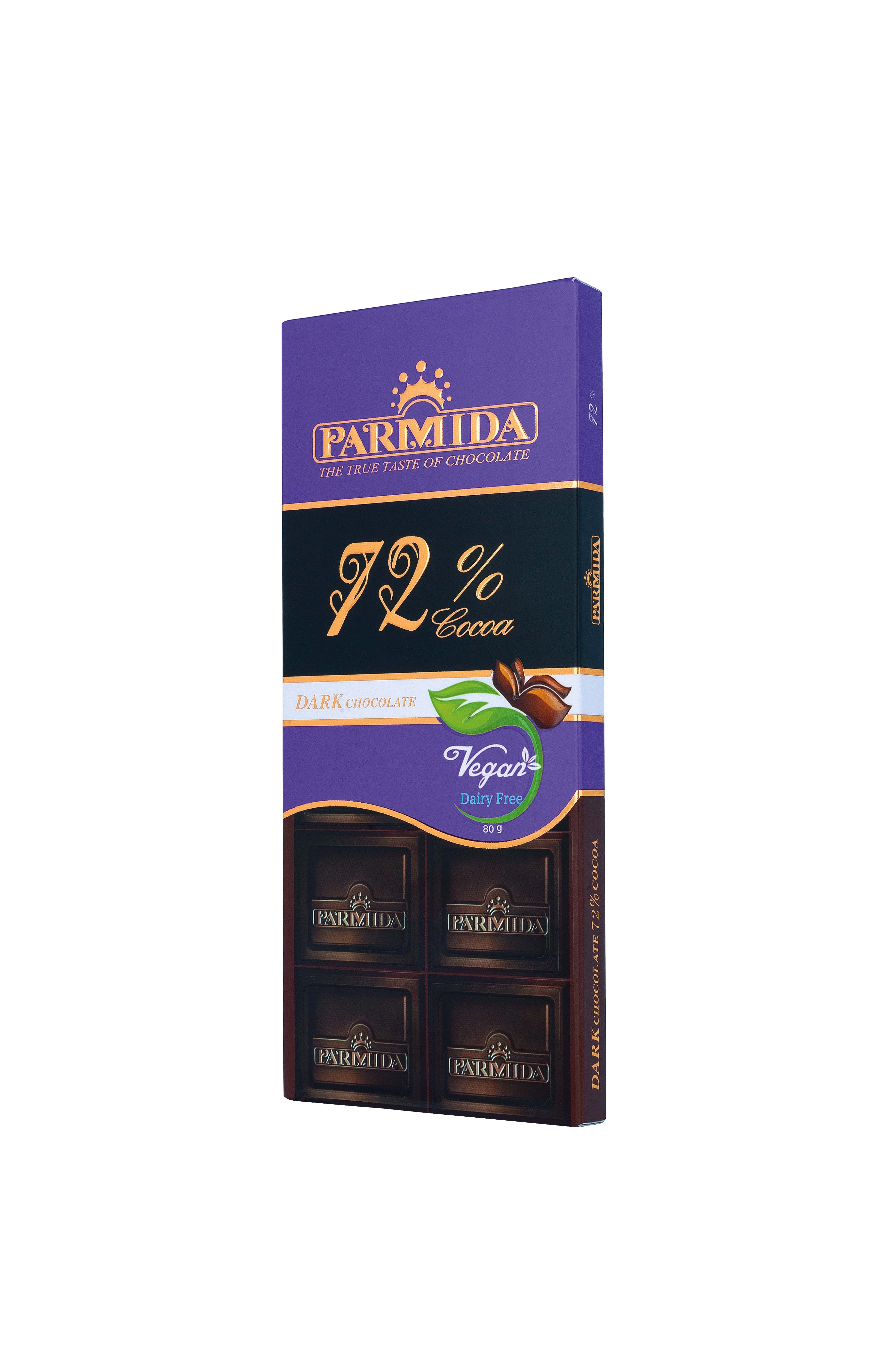 Parmida Dark Tablet Chocolate 72%